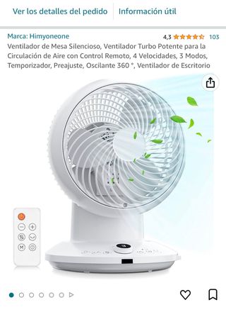 ventiladores blancos 2 disponibles