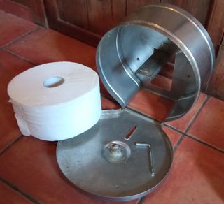 Dispensador papel higienico acero inoxidable