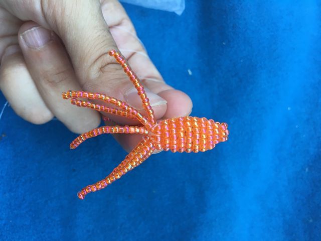 Llavero Pulpo abalorios