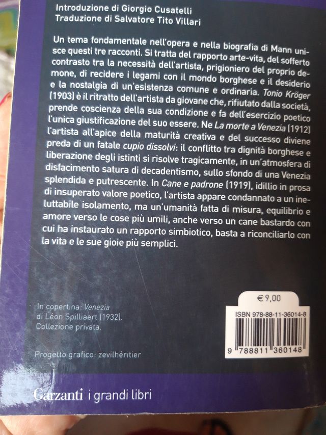 Tonio Kroger, La morte a Venezia,  Cane e padrone