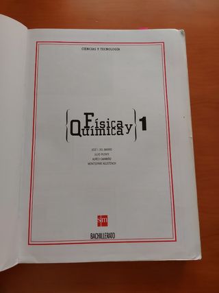 física y química primero bachillerato