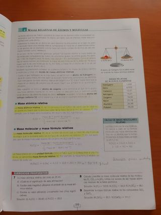física y química primero bachillerato