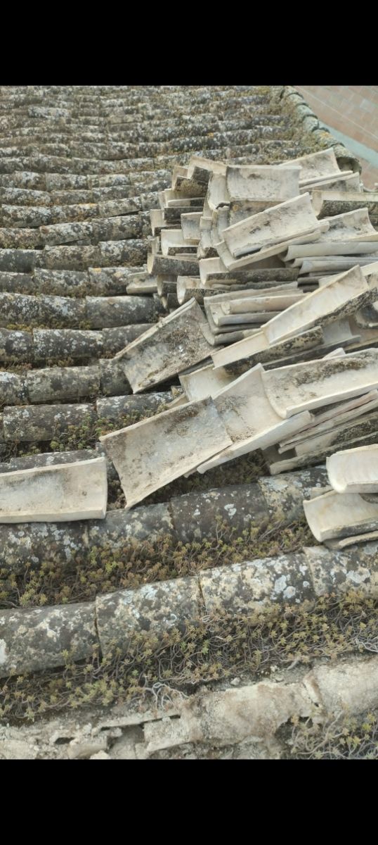 desmontaje de tejados antiguos de teja