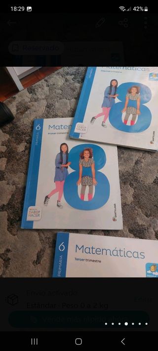 libro  matemáticas 6 primaria Santillana