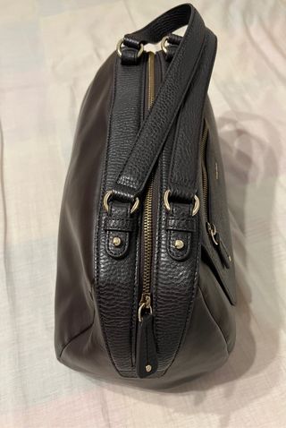 Bolso marron de piel marca Geox