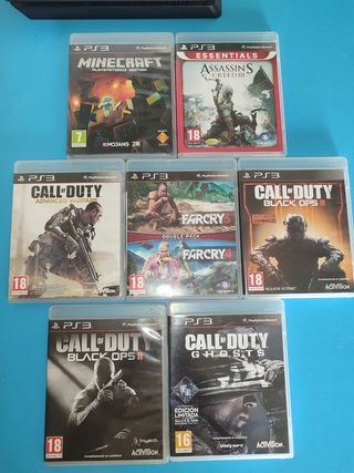 LOTE 8 JUEGOS DE PS3 COMO NUEVOS