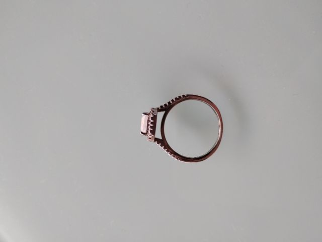 Anillo plata con circonita crackelé