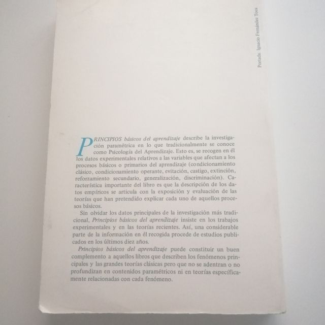 Libro Principios Básicos del Aprendizaje