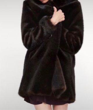 Chaquetón de pelo sintético