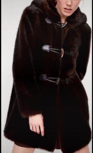 Chaquetón de pelo sintético