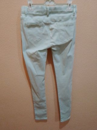 Pantalón de mujer pitillo verde claro