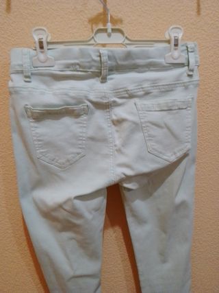 Pantalón de mujer pitillo verde claro