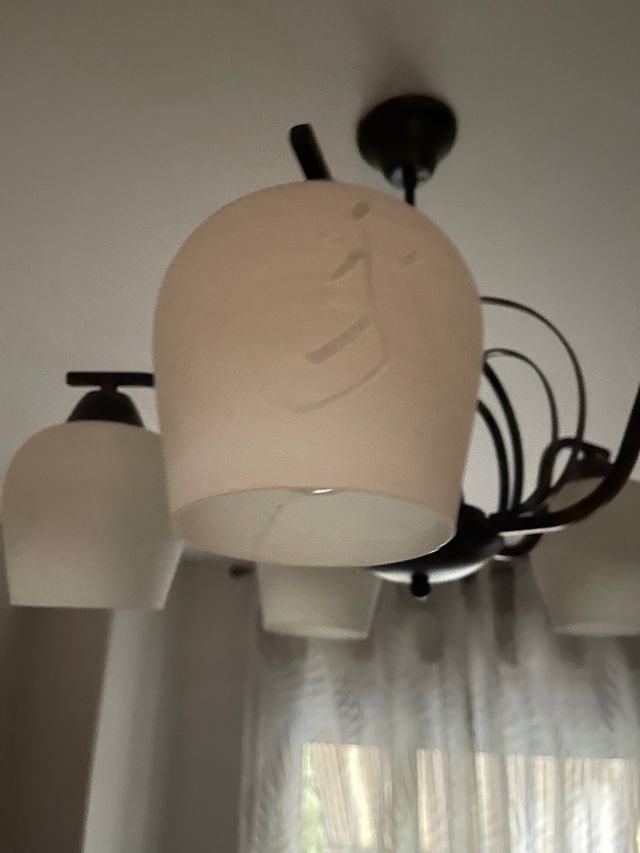 Conjunto de lamparas forja