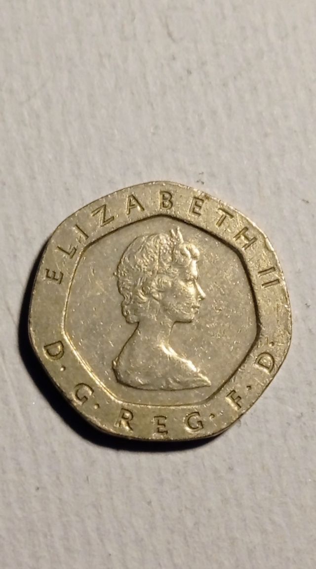 Moneda 20 peniques 1982 KM#931 Twenty Pence