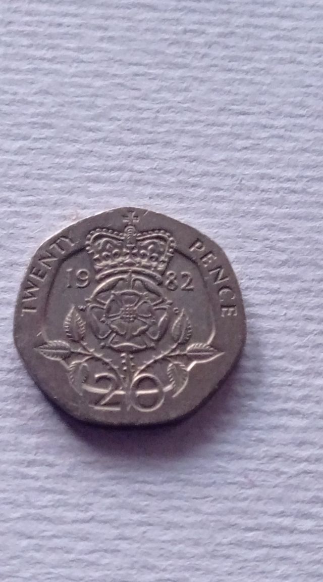 Moneda 20 peniques 1982 KM#931 Twenty Pence