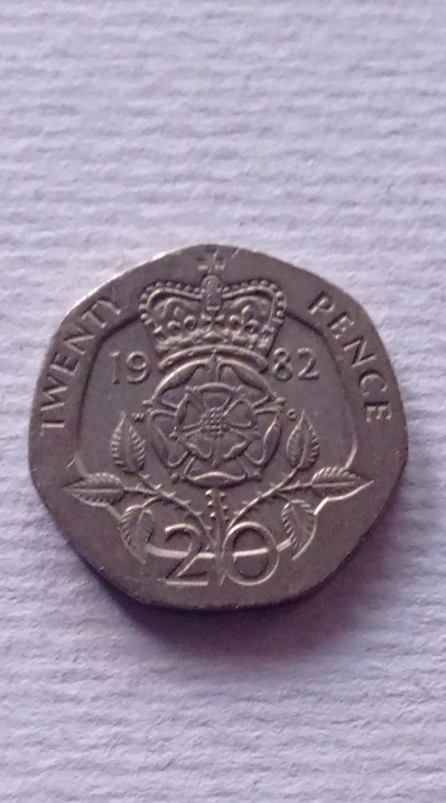 Moneda 20 peniques 1982 KM#931 Twenty Pence