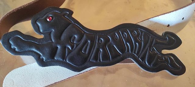 Cintura Fornarina fibbia pantera