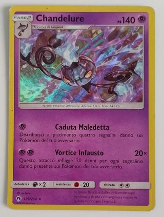 Carte Pokémon Chandelure (IT)