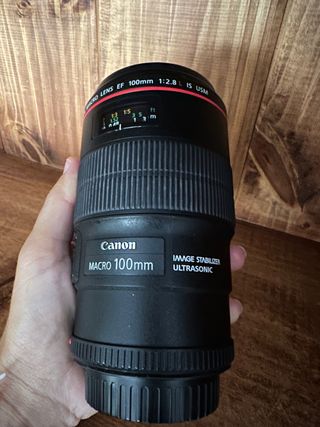 Objetivo Canon 100mm 2.8 Macro IS