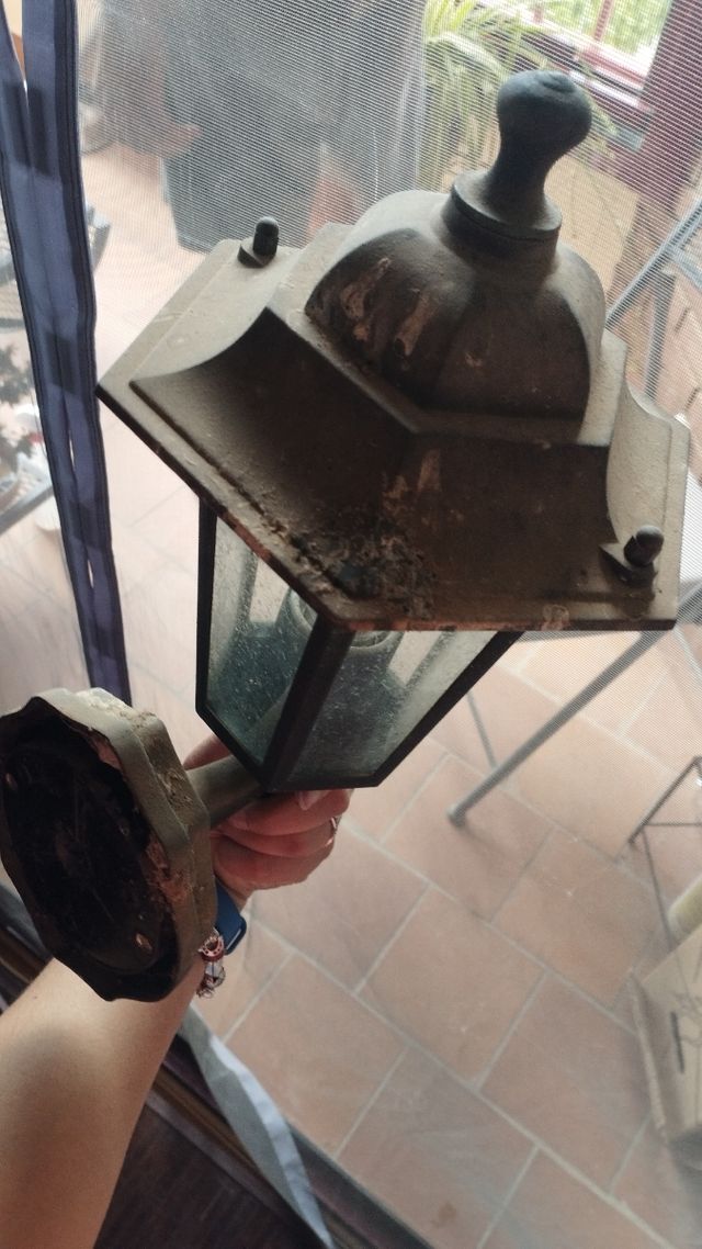 Terrazza con lanterne