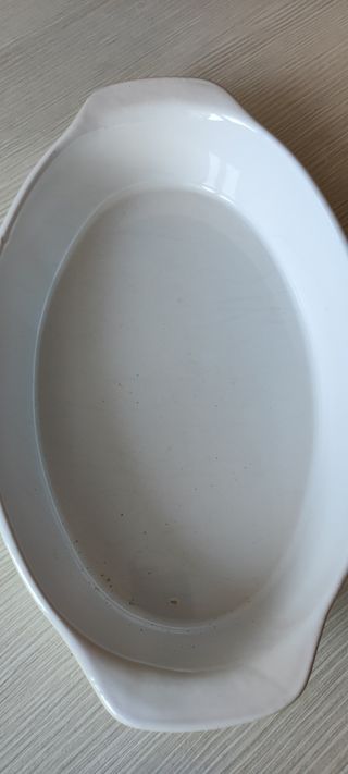 Pirofila in ceramica gialla