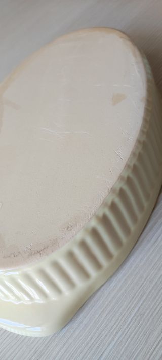 Pirofila in ceramica gialla