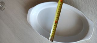 Pirofila in ceramica gialla