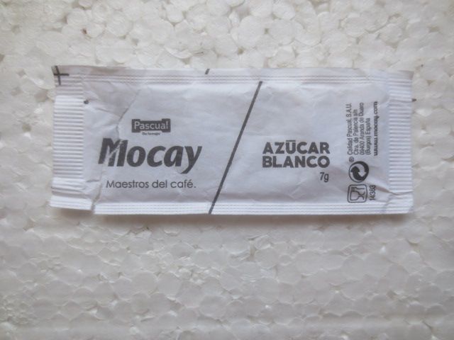 sobrecito azúcar vacío Mocay los que me conocen