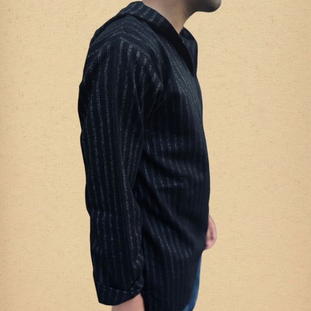 Maglione con cappuccio artigianale