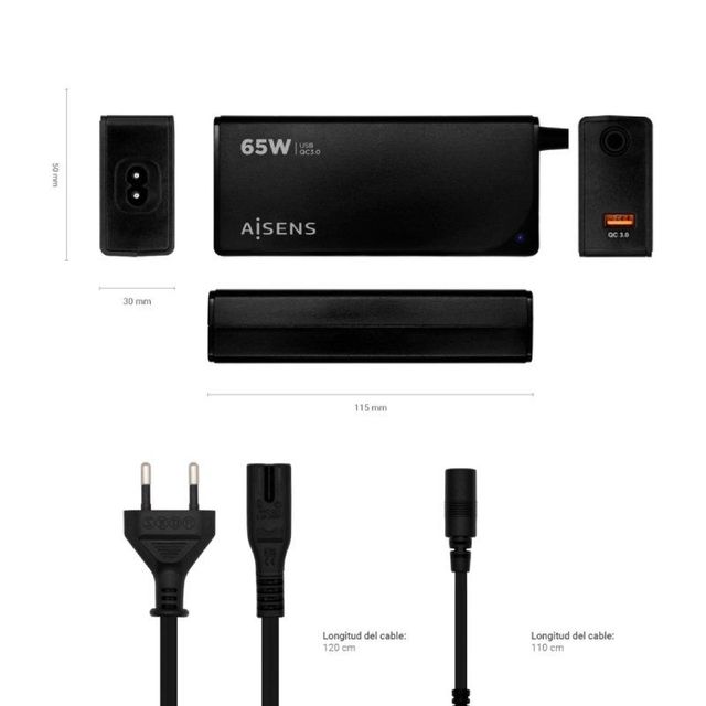 Caricatore automatico compatibile Aisens 65W