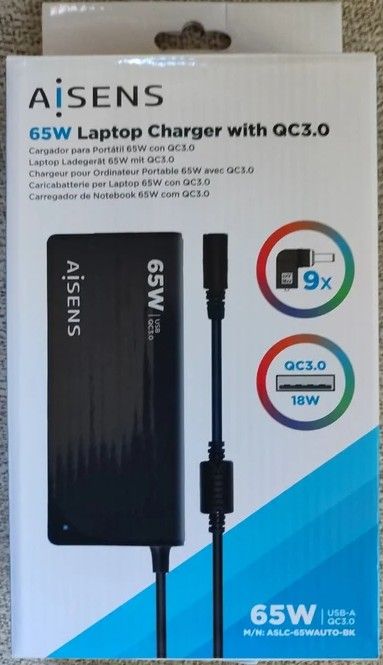 Caricatore automatico compatibile Aisens 65W