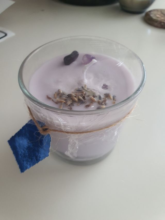 Velas naturales de soja con vibración energética.