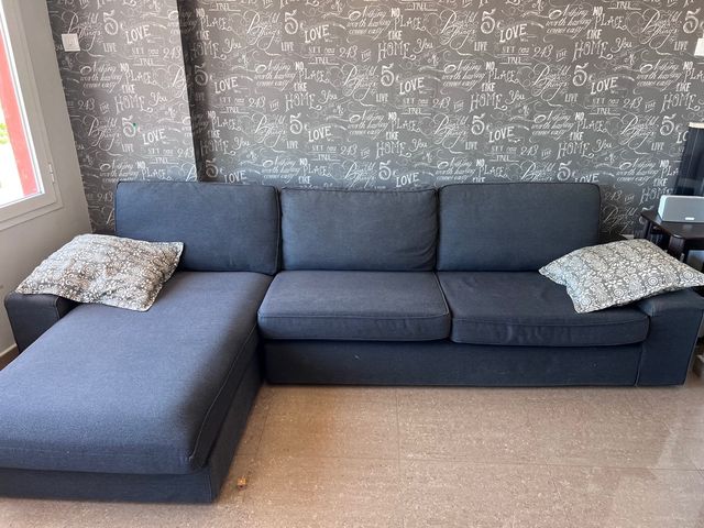 Sofá con chaiselongue grande