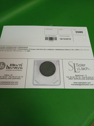 Moneda/Ficha San Feliu de Ll.