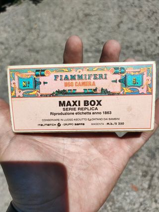 SCATOLA DI FIAMMIFERI MAXI BOX - Vintage.