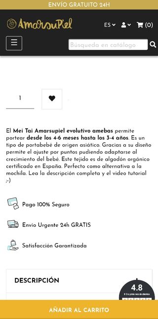 Meri Tai mochila portabebés