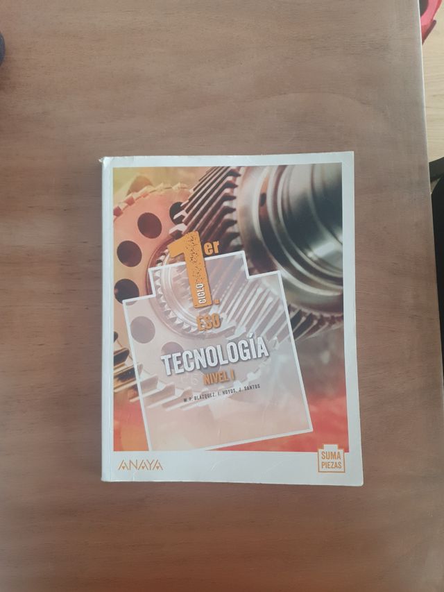 Tecnología nivel 1 ESO anaya suma piezas