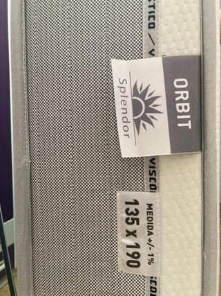 Colchón matrimonio viscoelastico SPLENDOR Orbit