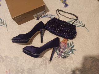 zapatos fiesta y bolso
