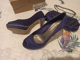 zapatos fiesta y bolso
