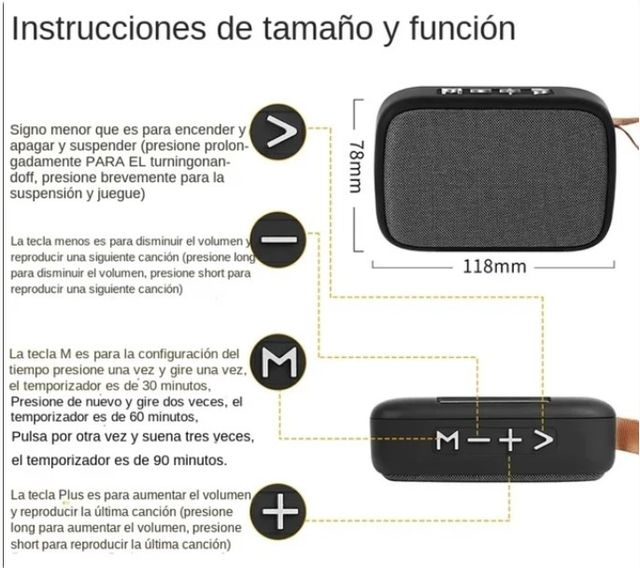 Altavoz de tela Bluetooth conexión inalámbrica