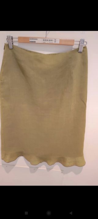 Conjunto de falda y top verde