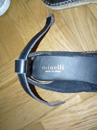 2 pares de Zapatos negros esparto mujer 