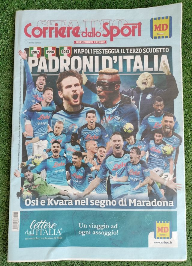 Corriere dello Sport Napoli Campione