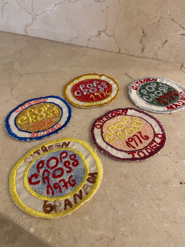 Parches bordados POP CROSS 2CV. 1976