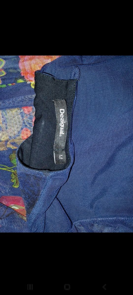 Blusa a maniche lunghe trasparenti Desigual