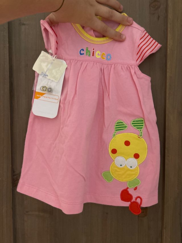 Vestido rosa para bebés 3meses
