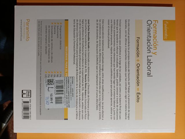 Libro Formación y Orientación Laboral