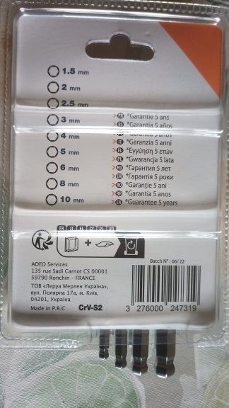 Juego de llaves Allen