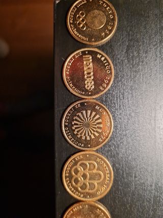 9 monedas conmemorativas de las olimpiadas